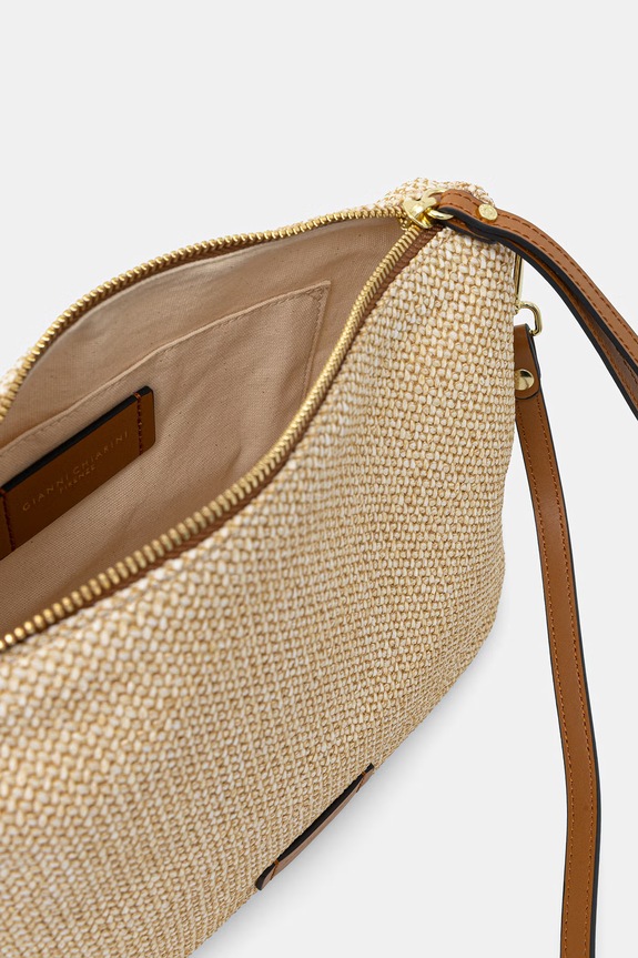 Gianni Chiarini crossbody torba za žene kožna NORA POUCH BS.10225/COMM.TWIST.LS bež