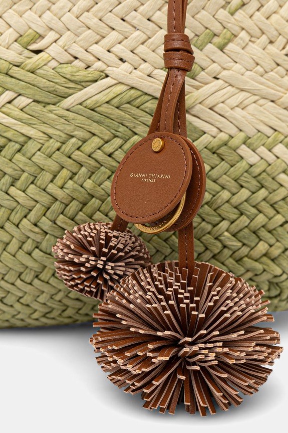 Gianni Chiarini női strandtáska PALOMA zöld BS.11311/COMM.STRAWINT