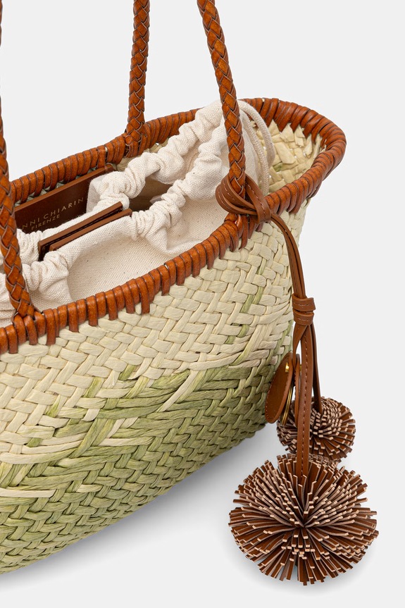 Gianni Chiarini női strandtáska PALOMA BS.11311/COMM.STRAWINT zöld