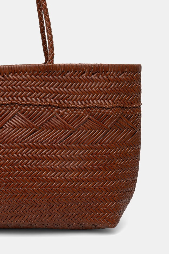 Αξεσουάρ Gianni Chiarini shopper Γυναικεία δερμάτινη PALOMA BS.11372/COMM.PLINT καφέ