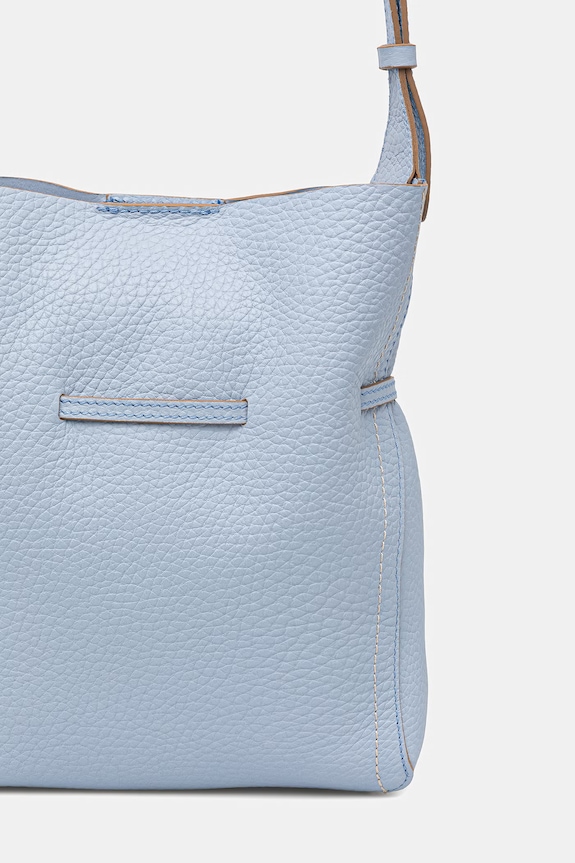 Gianni Chiarini torebka worek damska skórzana SIENNA niebieski BS.11786.RNGDBL.T.U.