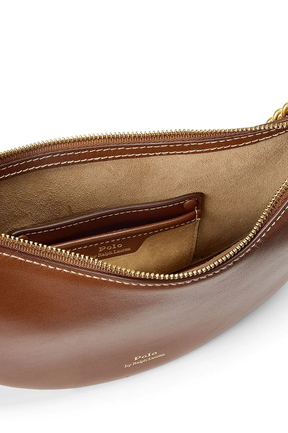 Polo Ralph Lauren crossbody kabelka dámska kožená hnedá 428977210