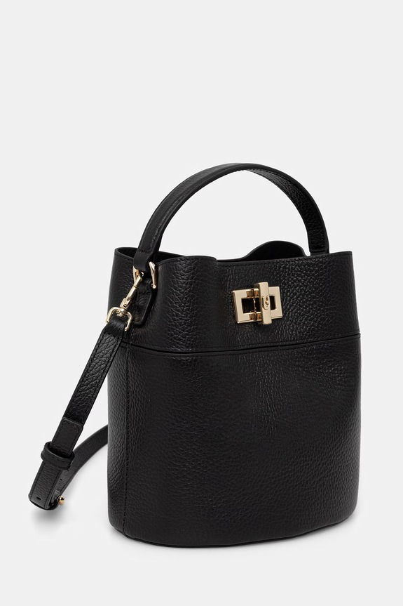 Furla σάκος γυναικείος δερμάτινος Amelia Mini Bucket Bag WE00879.HSF000.O6000 μαύρο SS26