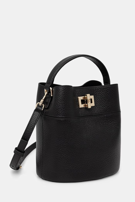 Furla σάκος γυναικείος δερμάτινος Amelia Mini Bucket Bag WE00879.HSF000.O6000 μαύρο SS26