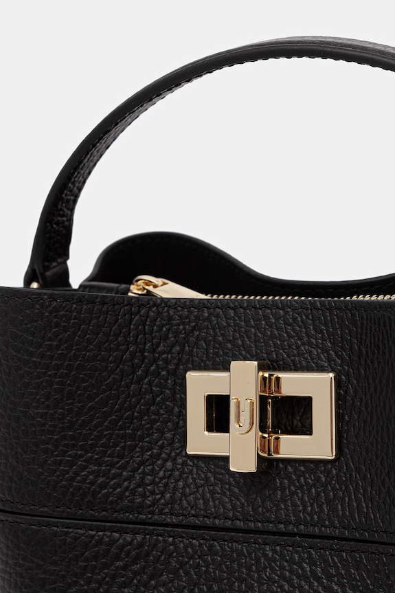 Furla σάκος γυναικείος δερμάτινος Amelia Mini Bucket Bag μαύρο WE00879.HSF000.O6000