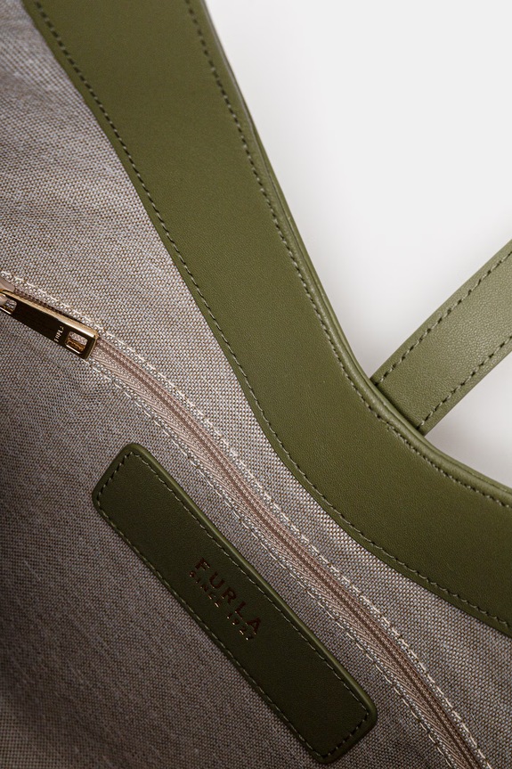 Furla geantă pentru femei, din piele Goccia M Hobo WB01499.BX3104.4555S verde