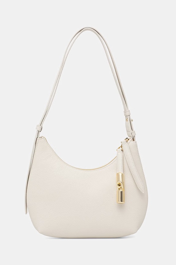 Furla torba za žene kožna Goccia S Shoulder Bag bež WB01500.BX3353.PNN00