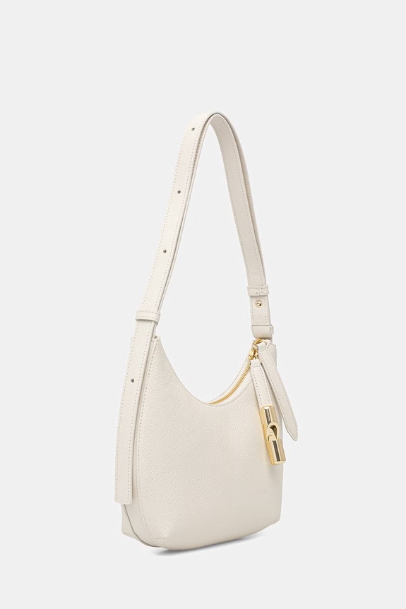 Furla torba za žene kožna Goccia S Shoulder Bag WB01500.BX3353.PNN00 bež SS26