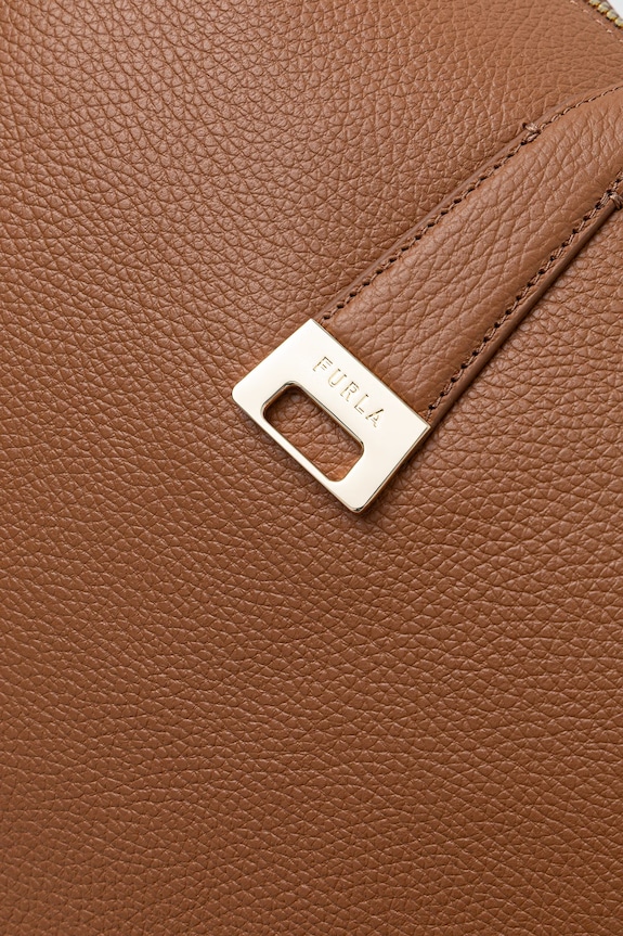 Furla τσάντα shopper γυναικεία δερμάτινη Olivia L Tote καφέ WB01940.HSF000.4557S