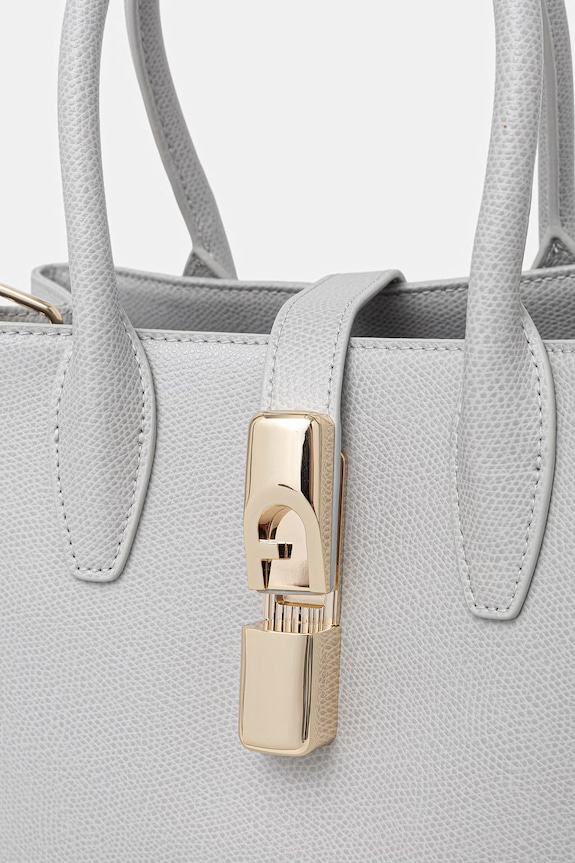 Furla σάκος γυναικείος δερμάτινος Goccia S Tote Base 22 γκρί WB01949.ARE000.CRH00