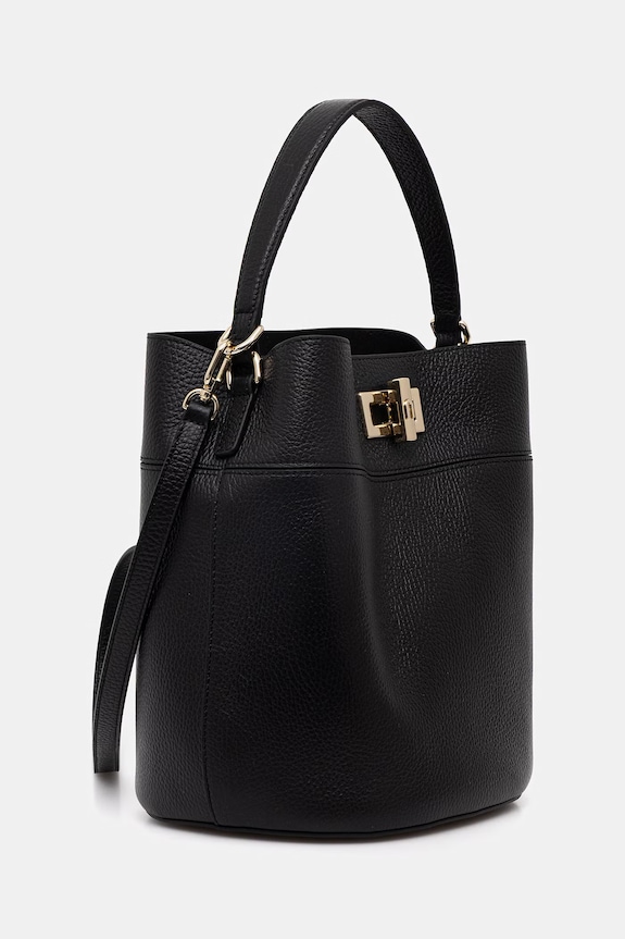 Furla χιαστί Γυναικεία δερμάτινη Amelia M Bucket Bag WB01953.HSF000.O6000 μαύρο SS26