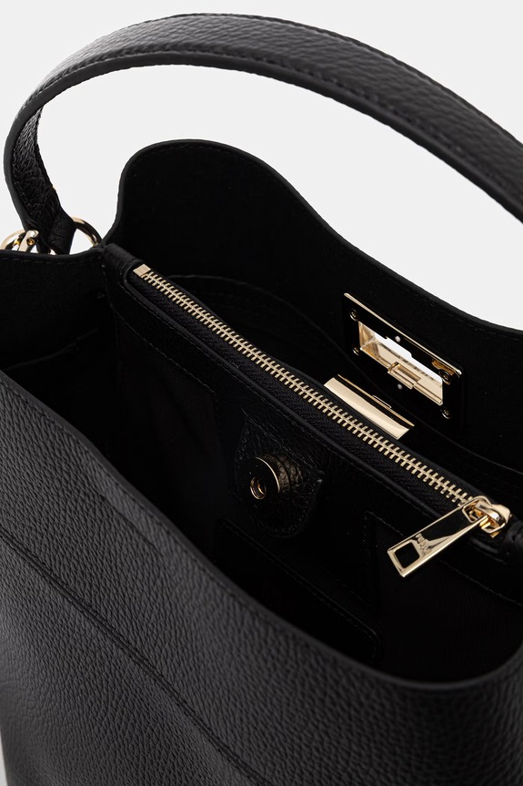 Furla χιαστί Γυναικεία δερμάτινη Amelia M Bucket Bag WB01953.HSF000.O6000 μαύρο