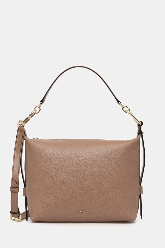 Furla crossbody torba za žene kožna Tonie M Hobo smeđa WB01964.A.0023.4489S