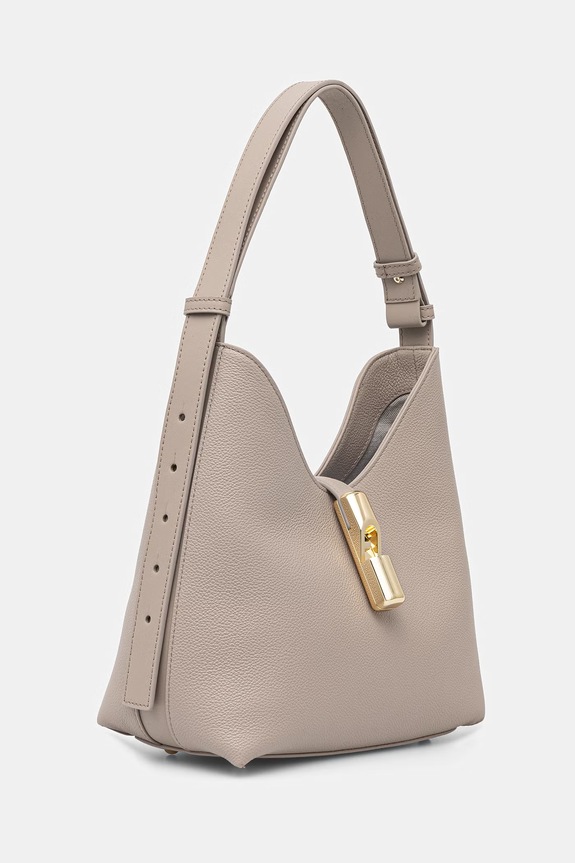 Furla torebka damska skórzana Goccia S Hobo WB01979.BX3353.4488S beżowy SS26