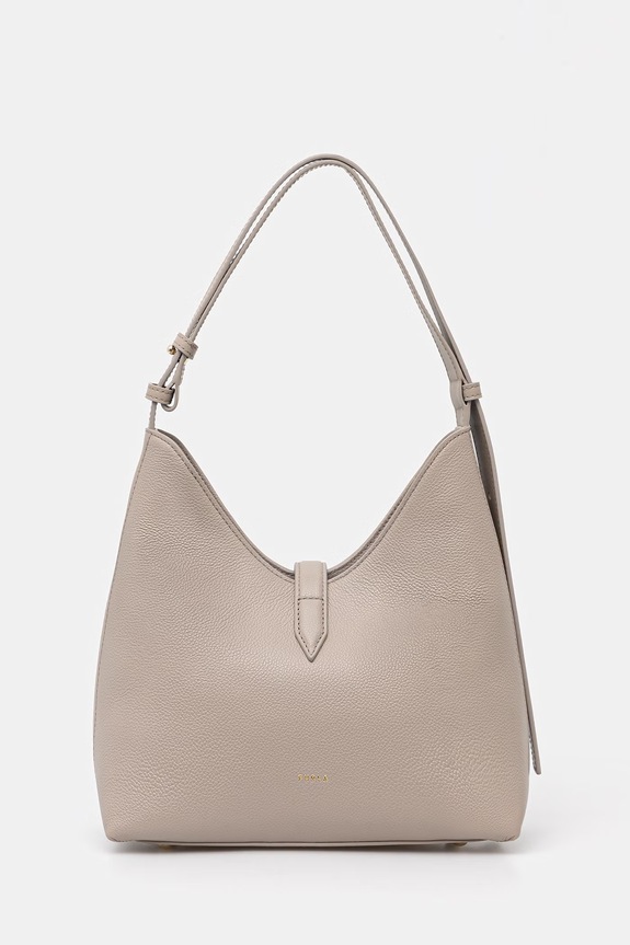 Akcesoria Furla torebka damska skórzana Goccia S Hobo WB01979.BX3353.4488S beżowy