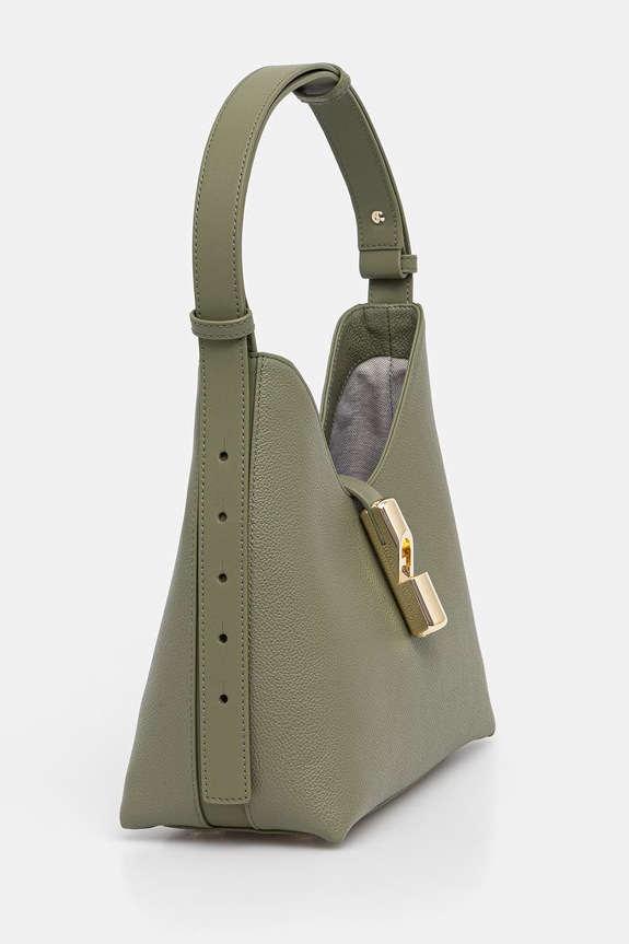 Furla klasična torbica ženska usnjena Goccia S Hobo WB01979.BX3353.4555S zelena SS26