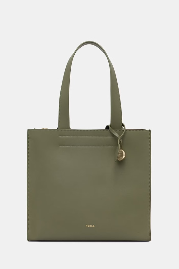 Furla shopper torba za žene kožna Divide It M Tote zelena WB02037.BX3104.4555S