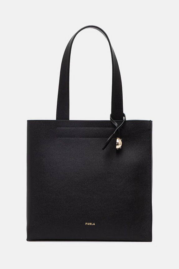 Furla kabelka typu tote dámska kožená Divide It M Tote čierna WB02037.BX3104.O6000