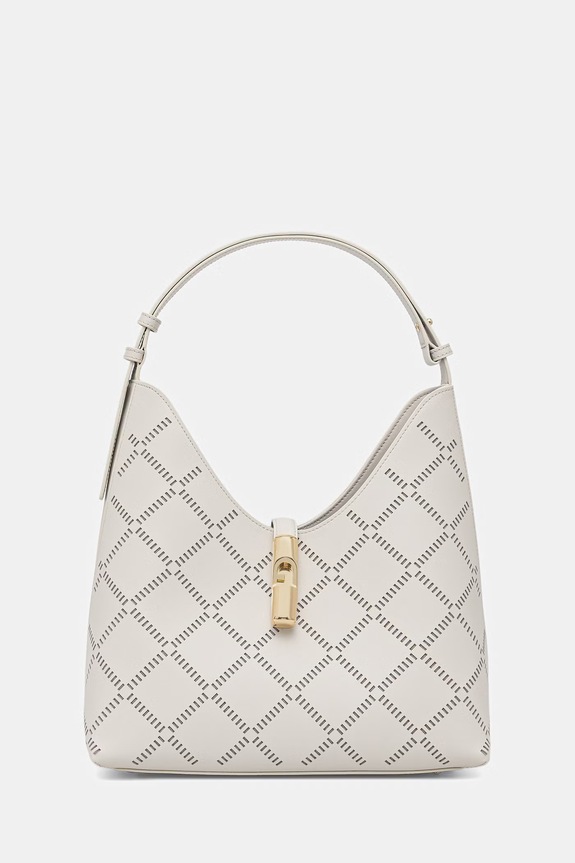 Furla nákupní taška dámská kožená Goccia M Hobo béžová WB01499.BX3947.1704S
