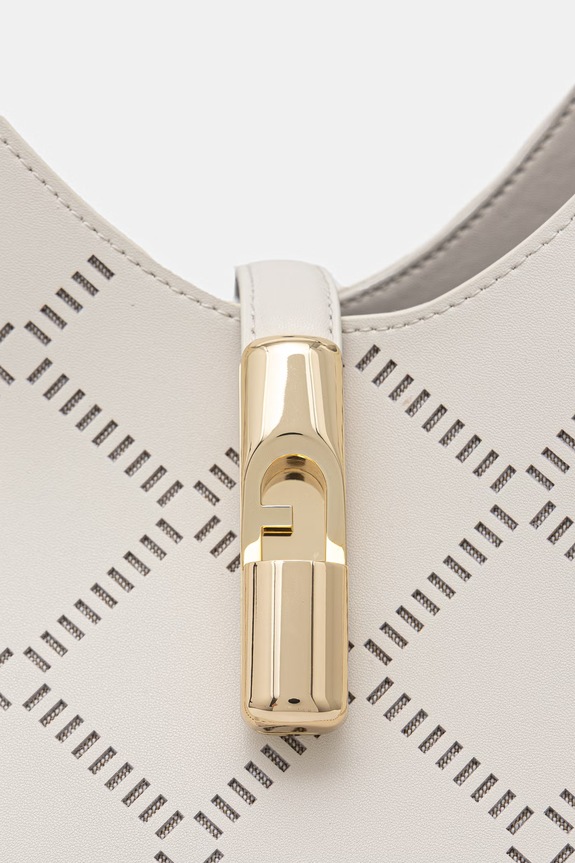 Furla nákupní taška dámská kožená Goccia M Hobo béžová WB01499.BX3947.1704S