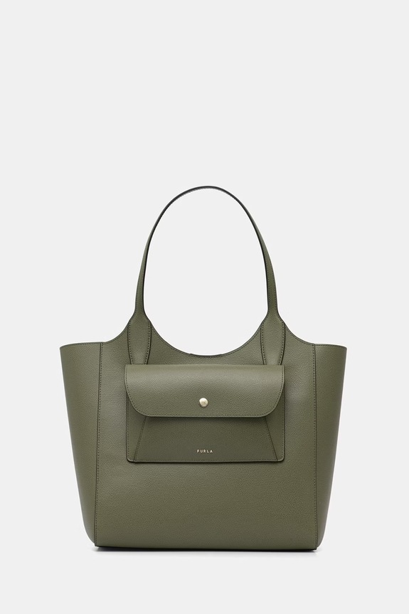 Furla torba za žene kožna Lea M Tote zelena WB01941.ARE000.4555S