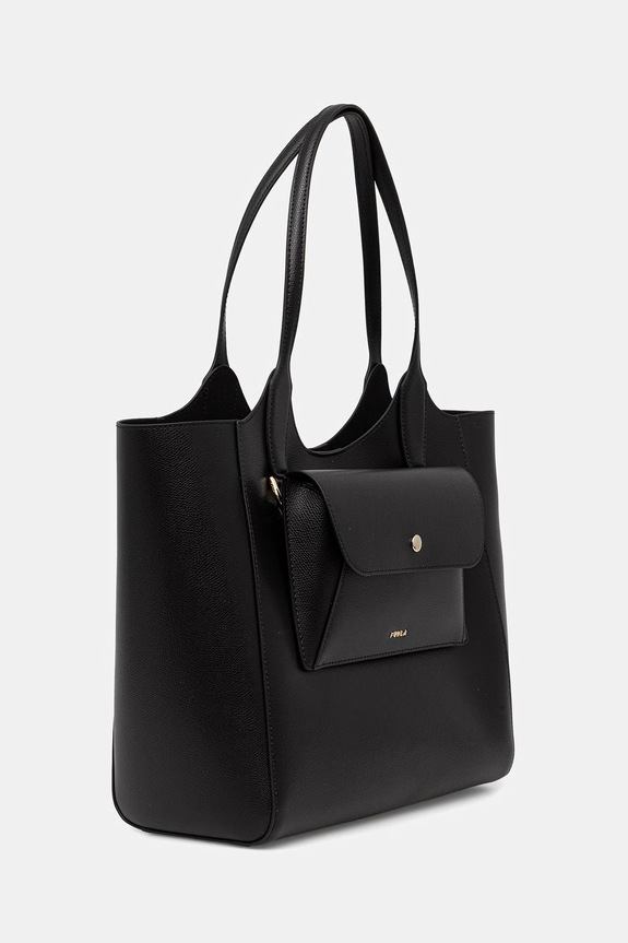 Furla borsa shopper da donna in pelle Lea M Tote WB01941.ARE000.O6000 nero SS26