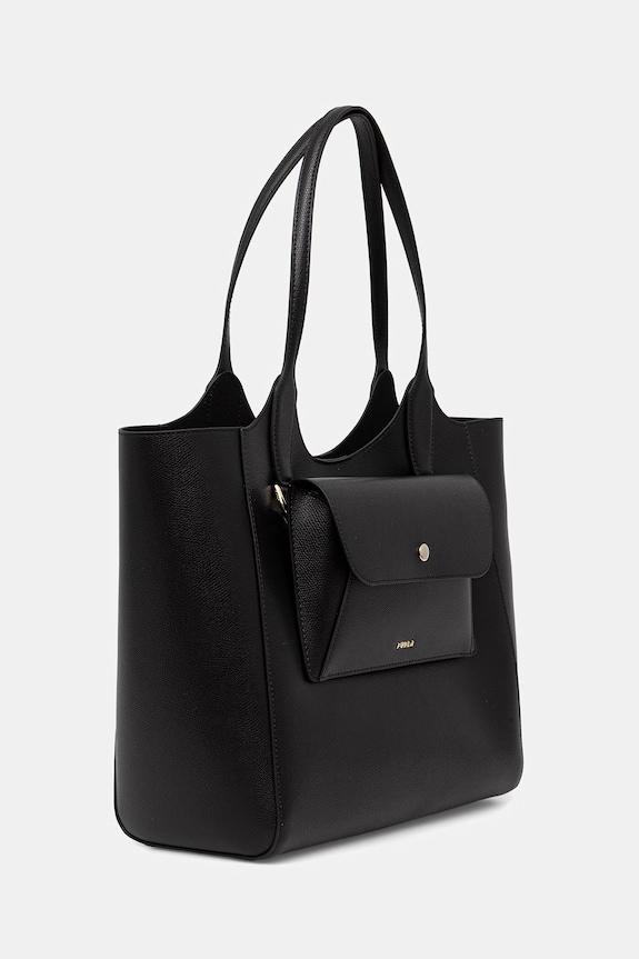 Furla borsa shopper da donna in pelle Lea M Tote WB01941.ARE000.O6000 nero SS26