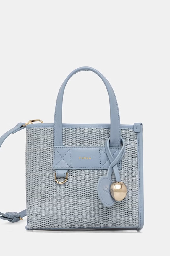 Furla kabelka dámska pletená Divide It Mini Tote modrá WB02068.BX4493.4938S