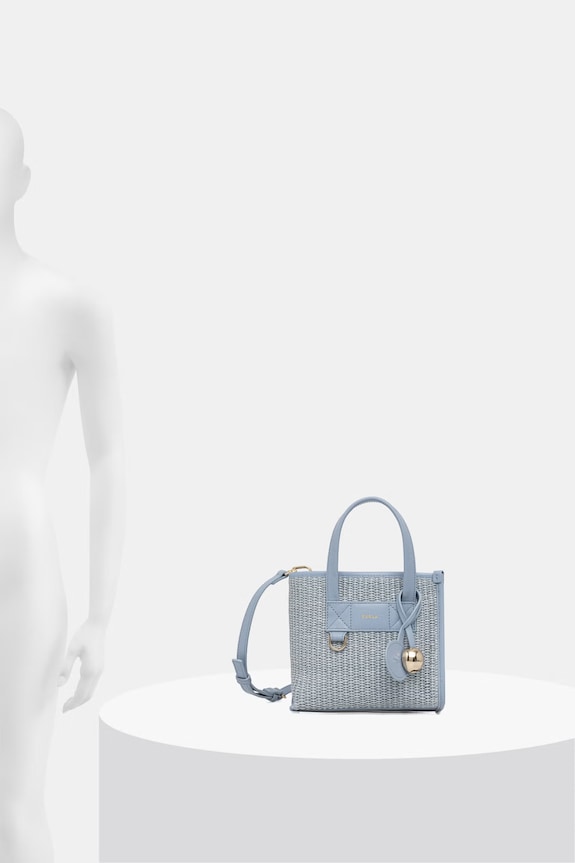 Furla kabelka dámska pletená Divide It Mini Tote WB02068.BX4493.4938S modrá