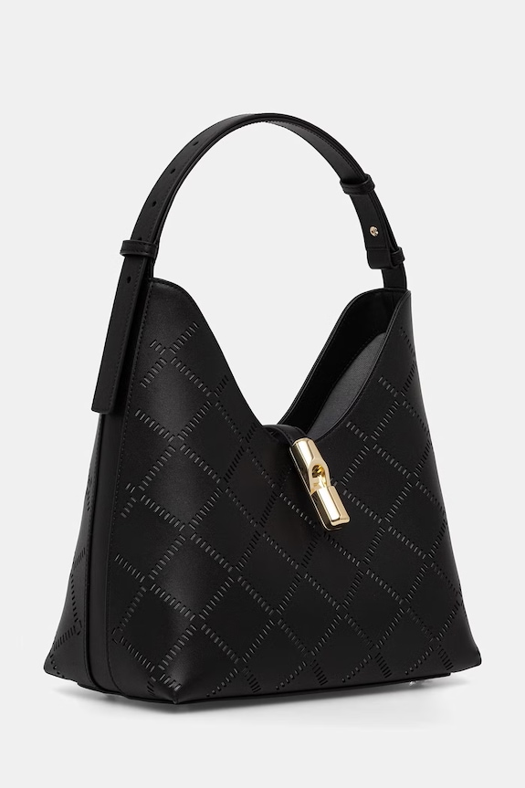 Furla μικρή τσάντα γυναικεία δέρμα Goccia M Hobo WB01499.BX3947.O6000 μαύρο SS26