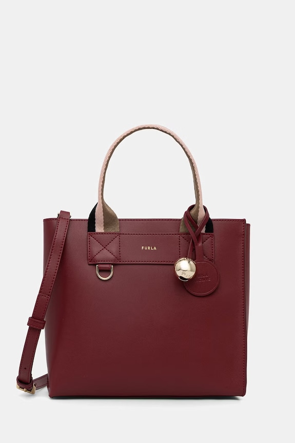 Furla torba za žene kožna Divide It S Tote bordo WB02038.BX4467.T6G00