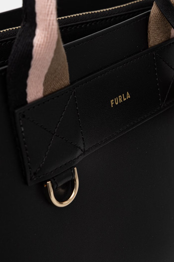 Furla crossbody torba za žene kožna Divide It S Tote crna WB02038.BX4467.TON00