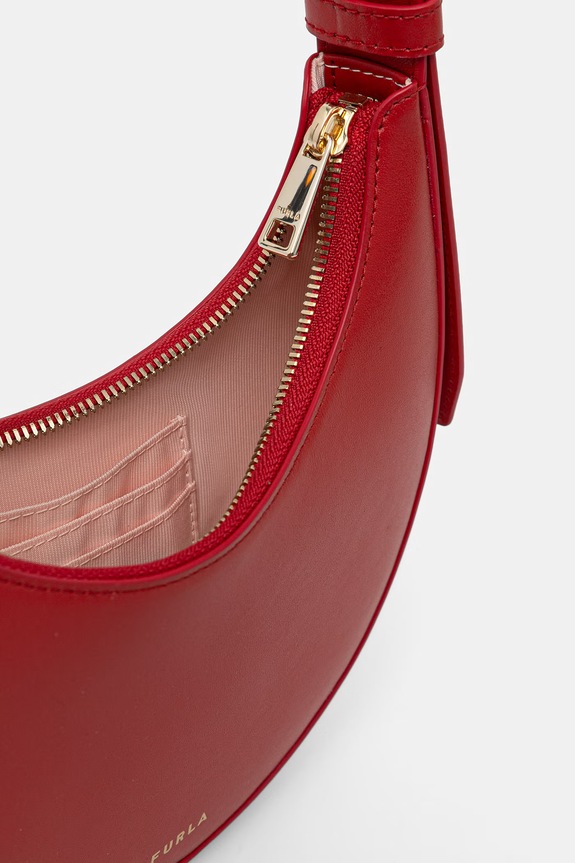 Furla μικρή γυναικεία δερμάτινη τσάντα Deliza Mini Shoulder Bag WE00649.AX0733.4484S κόκκινο
