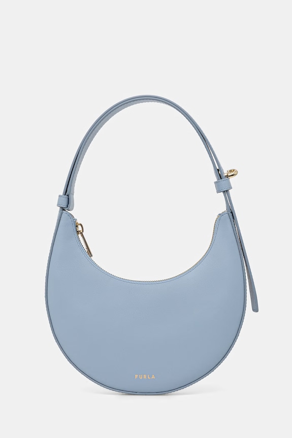 Furla torbica polumjesec za žene kožna Deliza Mini Shoulder Bag plava WE00649.AX0733.CDZ00