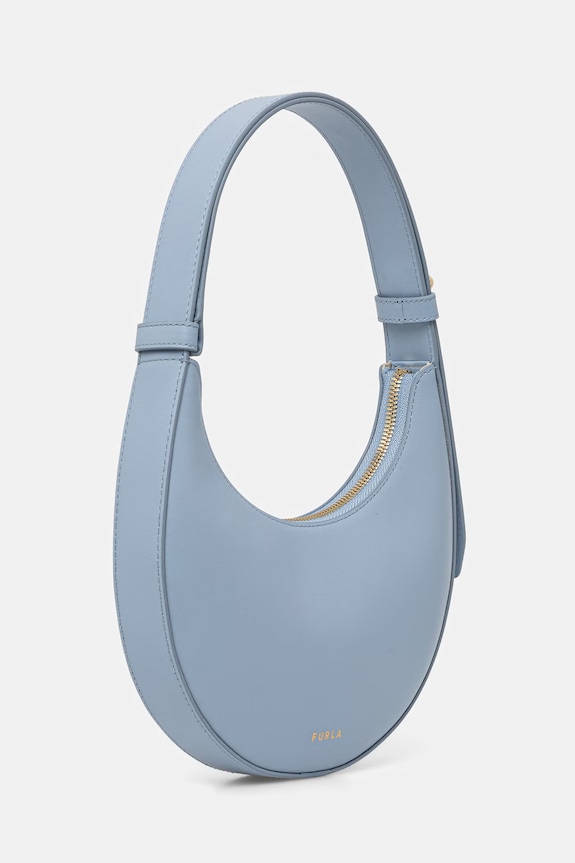 Furla torbica polumjesec za žene kožna Deliza Mini Shoulder Bag WE00649.AX0733.CDZ00 plava SS26