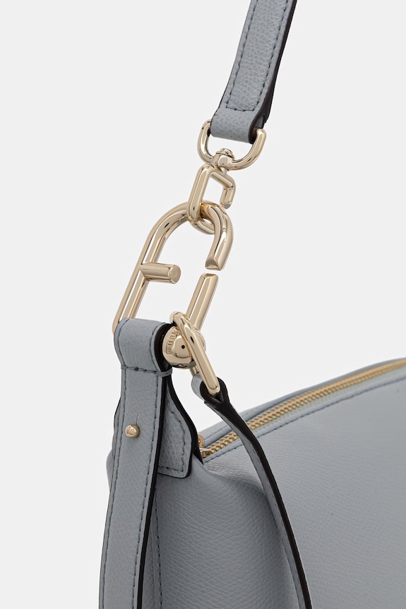 Furla torebka damska skórzana Tonie Mini Hobo niebieski WE00877.A.0023.AR300