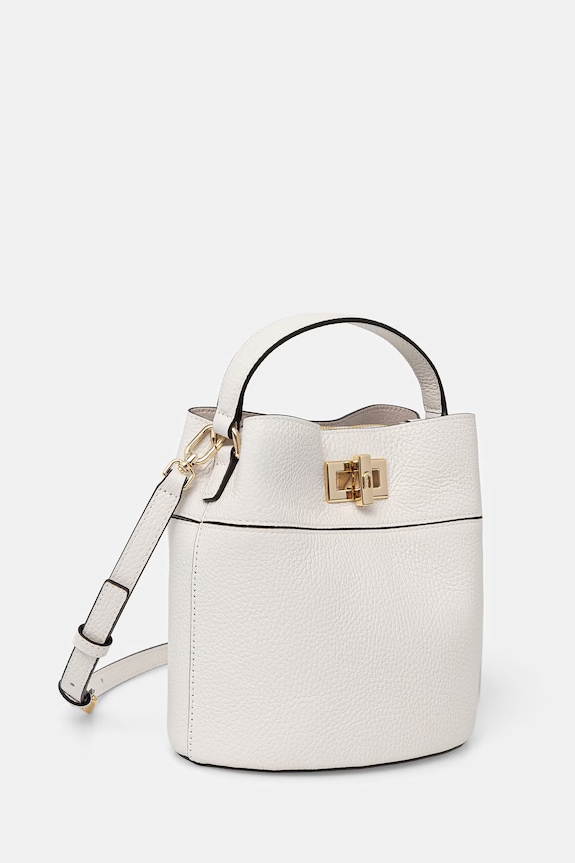 Furla torebka worek damska skórzana Amelia Mini Bucket Bag WE00879.HSF000.01B00 biały SS26