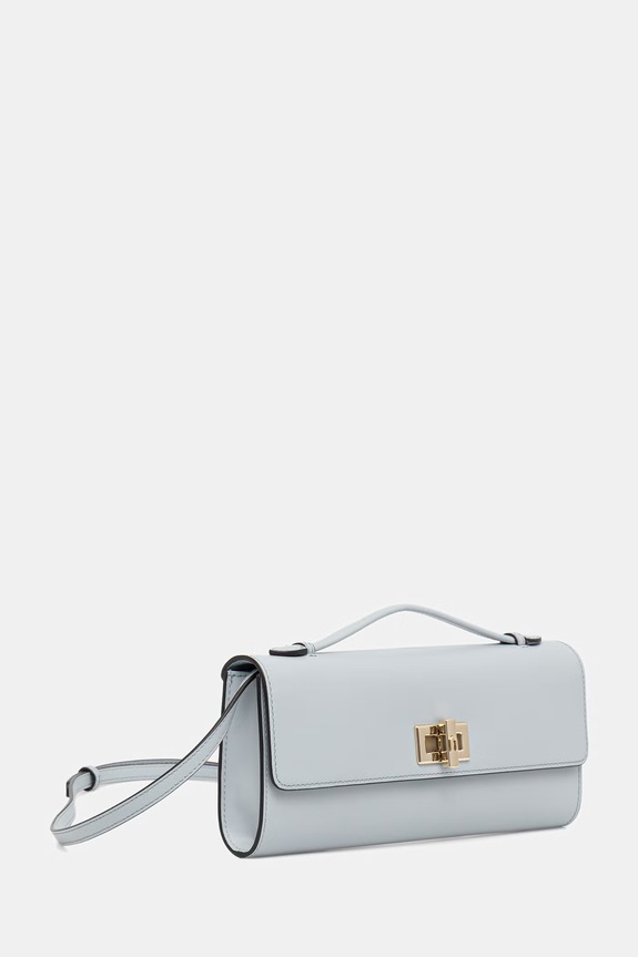 Furla geantă crossbody pentru femei, din piele Clara Crossbody Clutch WE00841.AX0733.AR300 albastru SS26