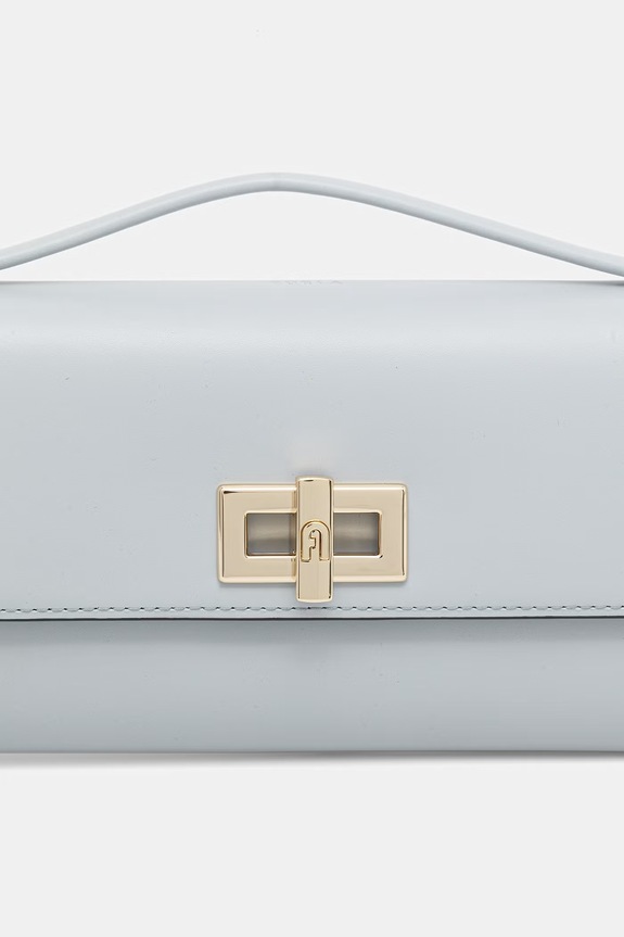 Furla geantă crossbody pentru femei, din piele Clara Crossbody Clutch albastru WE00841.AX0733.AR300