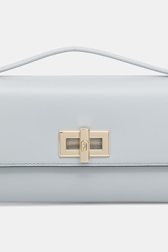 Furla geantă crossbody pentru femei, din piele Clara Crossbody Clutch albastru WE00841.AX0733.AR300