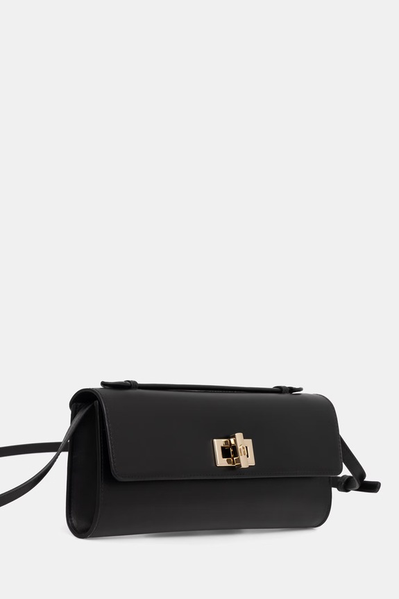 Furla τσάντα κλατς γυναικεία δερμάτινη Clara Crossbody Clutch WE00841.AX0733.O6000 μαύρο SS26