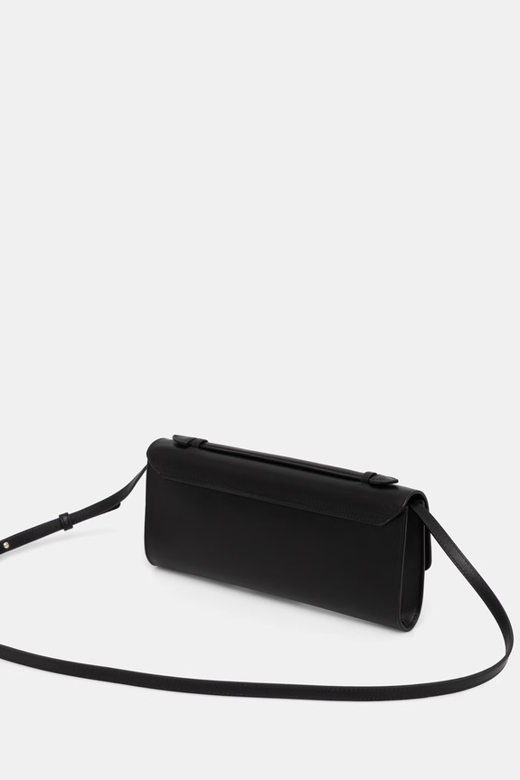 Αξεσουάρ Furla τσάντα κλατς γυναικεία δερμάτινη Clara Crossbody Clutch WE00841.AX0733.O6000 μαύρο