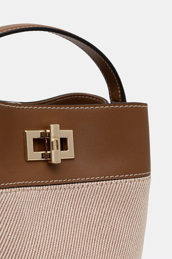 Furla klasična torbica ženska Amelia Mini Bucket Bag bež WE00879.BX3542.TCO00
