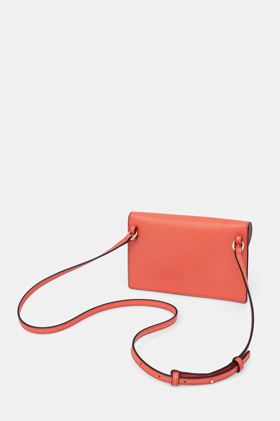 Dodaci Furla crossbody torba za žene kožna Lea XL Pouch WE00898.ARE000.4477S narančasta