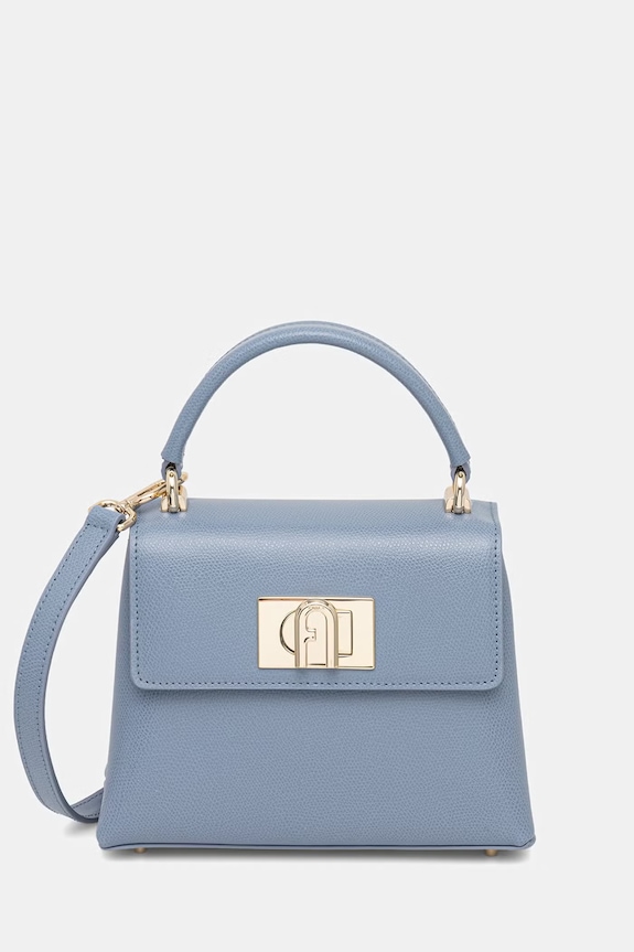 Furla crossbody torbica ženska usnjena 1927 Mini Top Handle modra WB00109.ARE000.2495S