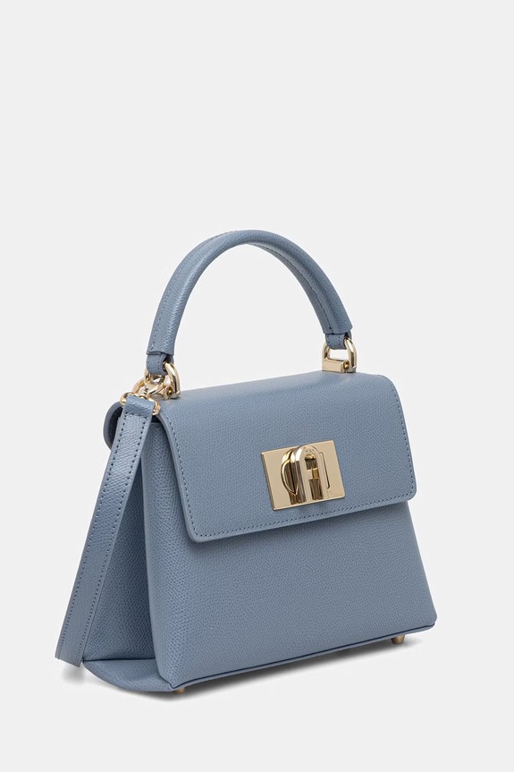 Furla crossbody torbica ženska usnjena 1927 Mini Top Handle WB00109.ARE000.2495S modra SS26