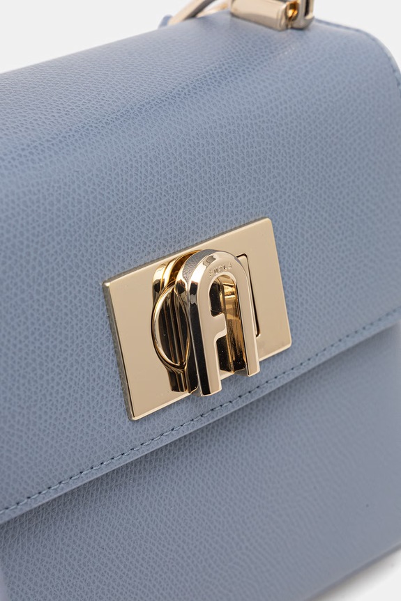 Furla crossbody torbica ženska usnjena 1927 Mini Top Handle modra WB00109.ARE000.2495S