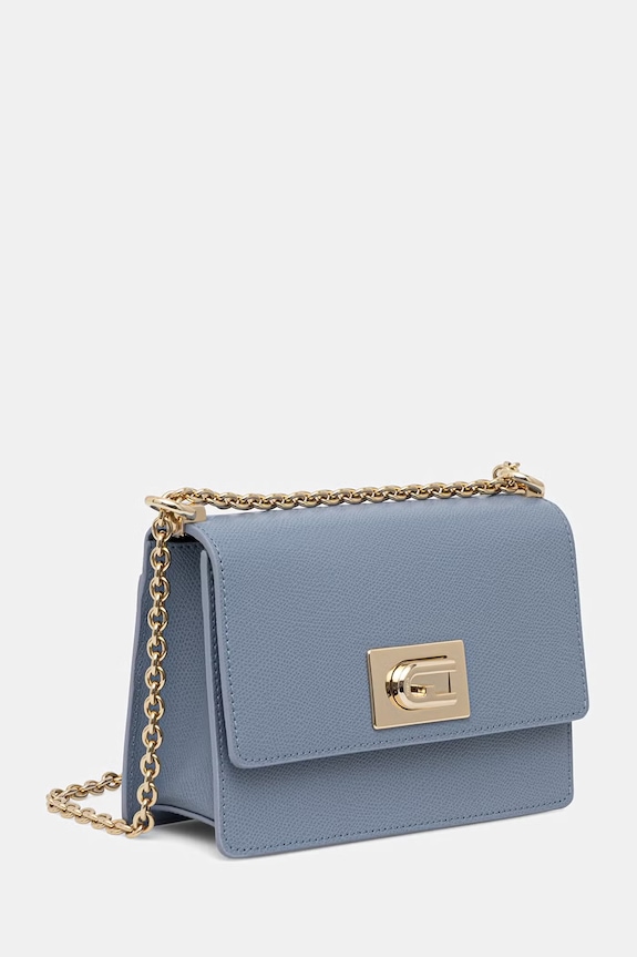 Furla crossbody torbica ženska usnjena 1927 Mini Crossbody 20 BAFKACO.ARE000.2495S modra SS26
