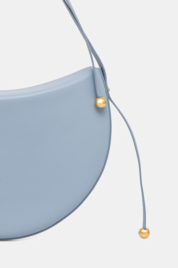 Accesorii Furla geantă pentru femei, din piele Moonstone M Shoulder Bag WB01868.BX3104.CDZ00 albastru