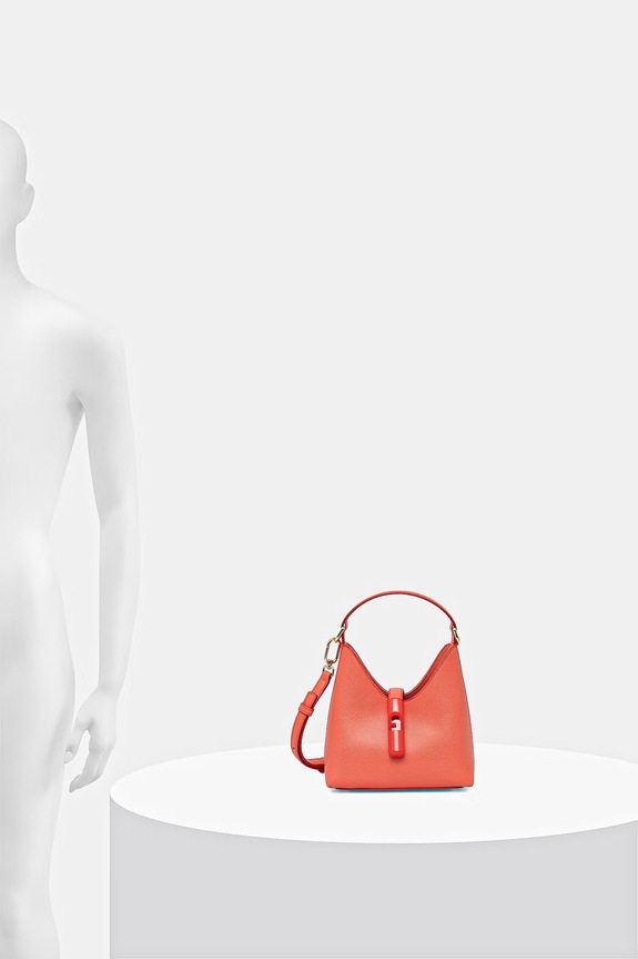 Furla geantă pentru femei de piele Iride Mini Hobo WE00876.ARE000.4477S